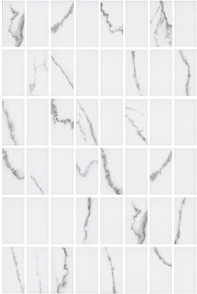 Декор Kerama Marazzi MM8380 Мираколи мозаичный белый глянцевый 20x30x0,69