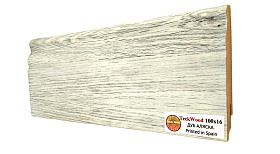 Плинтус МДФ TeckWood фигурный 100х16мм Дуб Аляска, 1 м.п.