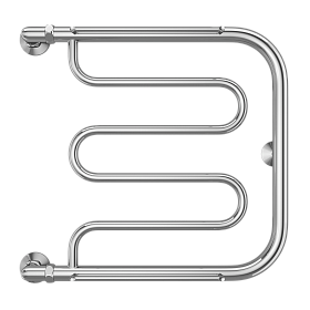Полотенцесушитель водяной Terminus Фокстрот 1" БШ 500х500, боковое, хром