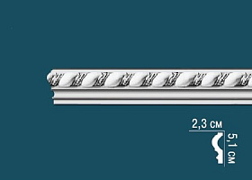 Молдинг Перфект с рисунком AC264 23х51х2440 мм, 1 м.п.