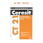 Клей Ceresit CT 21 для кладки блоков из ячеистого бетона, 25 кг 