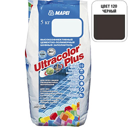 Затирка для швов Ultracolor Plus №120 Черная 5 кг