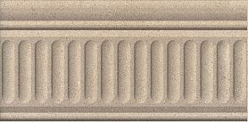 Бордюр Kerama Marazzi 19022/3F Золотой пляж тёмный беж структурированный 20х9.9