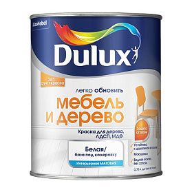 Краска матовая Dulux мебель и дерево BC (2л)