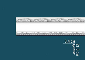 Молдинг Перфект с рисунком AC288 34х210х2440 мм, 1 м.п.