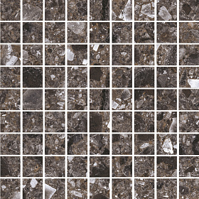 Мозаика Kerranova Terrazzo K-333/LR/m01 темно-серый лаппатированный 30х30, 1 кв.м.