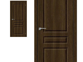 Межкомнатная дверь Браво Винил Скинни-14 Dark Barnwood