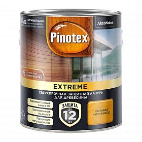 Защитная лазурь для древесины Pinotex Extreme Белая (9л)