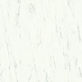 Виниловый ламинат Quick Step Ambient Click 40136 Мрамор каррарский белый, 1 м.кв.