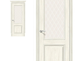 Межкомнатная дверь Классико-33 Nordic Oak White Сrystal