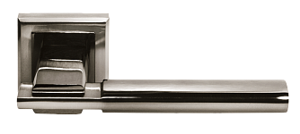 Межкомнатная дверная ручка Morelli DIY MH-13 SN/BN-S Комбинация белого никеля и черного никеля