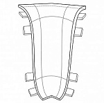 Угол внутренний для плинтуса Deconika (пластиковый с кабель-каналом) 035 Шелково-серый 70мм