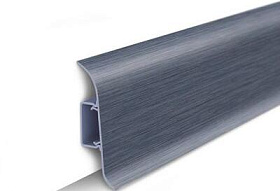 Напольный плинтус Идеал Классик К-П55п (пластиковый с кабель-каналом) 024 Синий, 2200мм/55мм/22мм, 1 м.п.