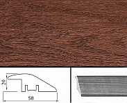 Порог Tarkett деревянный выравнивающий 58х20х1000 Дуб Кокуа