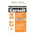 Штукатурка для ячеистого бетона Ceresit CT 24, 25 кг