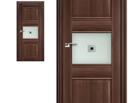 Межкомнатная дверь Profil Doors экошпон серия X 5X Орех Сиена полотно со стеклом узор фьюзингом