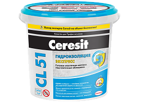 Гидроизоляционная мастика Ceresit CL 51 под плиточные облицовки, 1,4 кг