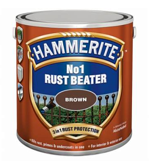 Грунт для усиления антикоррозионной защиты Hammerite №1 Rust Beater, коричневый (0,25л)