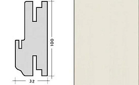 Коробка фигурная телескопическая Престиж для дверей Profil Doors серия X Пекан белый