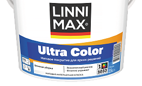 Краска водно-дисперсионная для стен, потолков и обоев Linnimax Ultra Color матовая, база 1