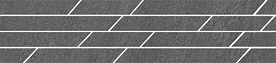 Бордюр Kerama Marazzi SG144/005T Гренель серый темный мозаичный 46,8x9,8x0,9