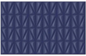 Керамическая плитка настенная Шахты Конфетти 02 25х40 синий низ (рельеф), 1 кв.м.