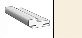 Коробка МДФ телескопическая с уплотнителем 2070х70х32мм для дверей с отделкой эмалью, Cream (Крем)