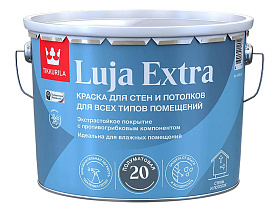 Краска для влажных помещений Tikkurila Luja Extra 20 антигрибковая акриловая полуматовая, база C