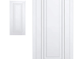 Межкомнатная дверь Profil Doors экошпон серия U 23U Аляска глухое полотно (молдинг серебро)