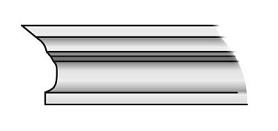 Карниз Тип-3 для дверей Браво, Т-05 (Светлый Лак)