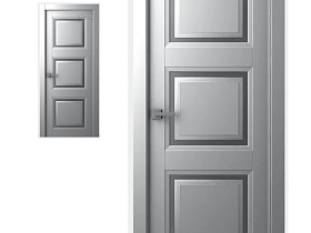 Межкомнатная дверь эмаль Belwooddoors Аурум 3 светло серый, глухое полотно