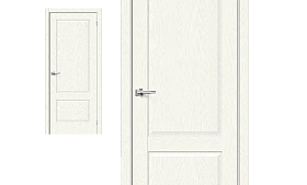 Межкомнатная дверь Браво Эко Шпон Прима-12 White Wood