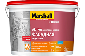 Краска Marshall Akrikor Структурная матовая BW (4,5л)