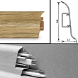 Напольный плинтус Tarkett (пластиковый с кабель-каналом) 231 Portuguese Oak 60мм/15мм, 1 м.п.