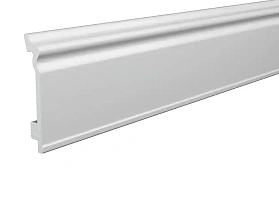 Напольный плинтус Winart HDPS Quadro Ампир 80 мм Белый (80x15x2000 мм), 1 п.м.