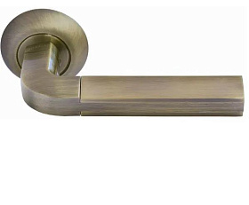 Межкомнатная дверная ручка Morelli Мозаика MH-11 MAB/AB Комбинация матовой античной бронзы и античной бронзы