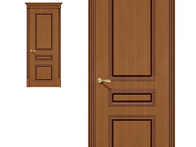 Межкомнатная дверь из шпона файн-лайн Браво Стиль Ф-11 Орех глухое полотно