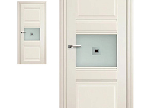 Межкомнатная дверь Profil Doors экошпон серия X 5X Ясень белый (Эш Вайт) полотно со стеклом узор с фьюзингом