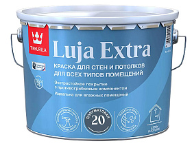 Краска для влажных помещений Tikkurila Luja Extra 20 антигрибковая акриловая полуматовая, база А