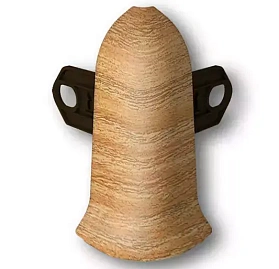 Угол наружный для плинтуса Идеал Классик-85, К-П85-Нк 206 Дуб коньячный, 85мм