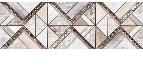 Керамическая плитка Нефрит Эссен декор ромбы 20х60, 1 шт
