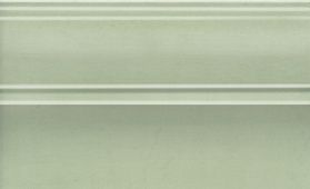 Плитка из керамогранита Kerama Marazzi FMB027 Плинтус Левада зеленый светлый глянцевый 25x15x15