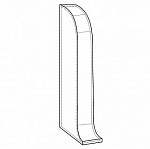 Заглушка левая к плинтусу Bonkeel BC 6016 60мм
