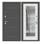 Входная металлическая дверь Браво Porta S 104/П61 Bianco Veralinga, окраска Антик Серебро