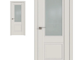 Межкомнатная дверь Profil Doors экошпон серия U 2.37U Дарк Вайт полотно со стеклом матовым