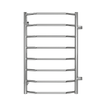 Полотенцесушитель водяной Terminus Виктория П8 500х800, боковое, хром