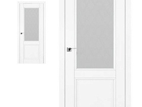 Межкомнатная дверь Profil Doors экошпон серия U 2.42U Аляска полотно со стеклом ромб