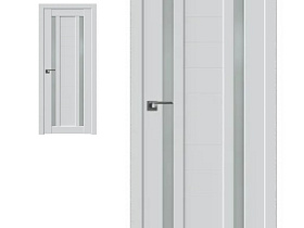 Межкомнатная дверь Profil Doors экошпон серия U 15U Аляска, полотно с матовым стеклом