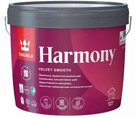 Краска для стен Tikkurila Harmony акрилатная, стойкая к мытью, глубокоматовая, база C