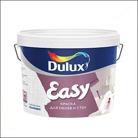 Краска для обоев и стен Dulux Easy BC матовая (9л)